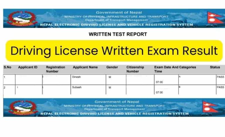 driving-license-result-2081-check-likhit-exam-result-now-dotm-gov-np