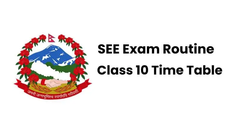 class 10 exam routine 2081
